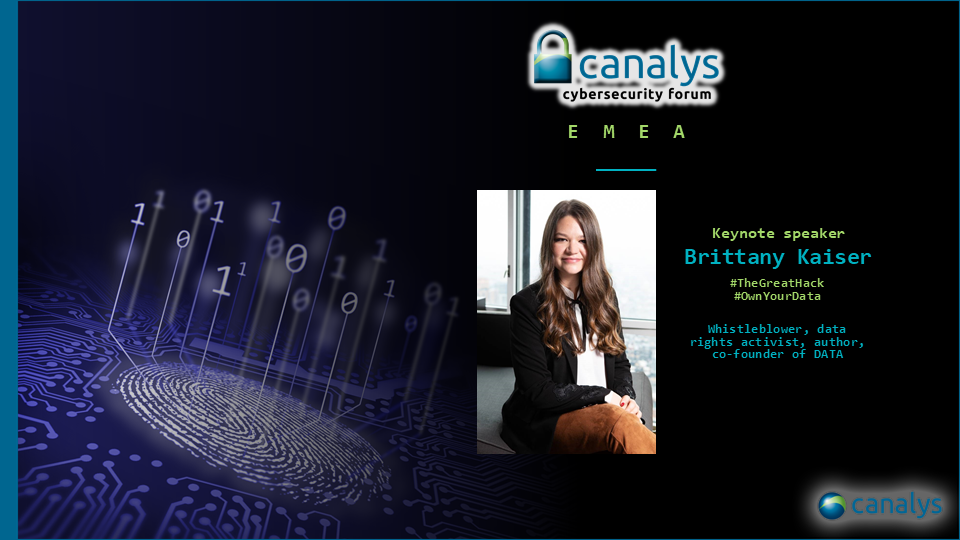 Brittany Kaiser, Cambridge Analytica whistleblower and data rights activist, to keynote at new Canalys Cybersecurity Forum